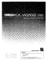 Yamaha KXW-262 - Owners Manual 